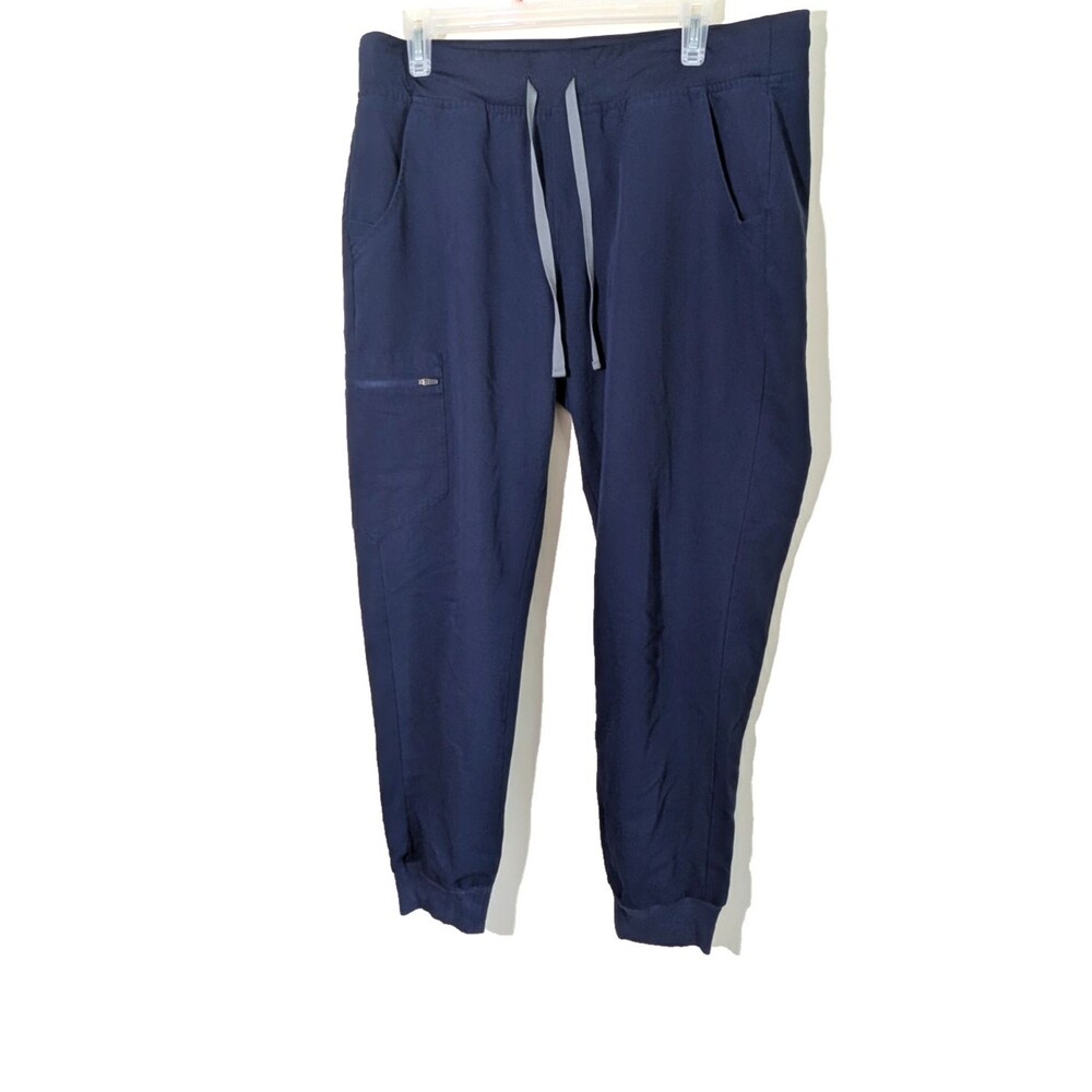 FIGS Women's Zamora Jogger Scrub Pants Navy Blue Size Large